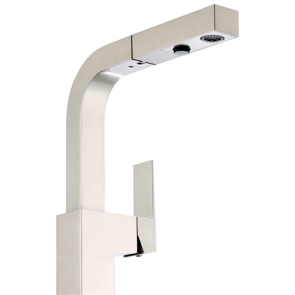 Stainless Steel Single Handle Pull-Out Kitchen Faucet