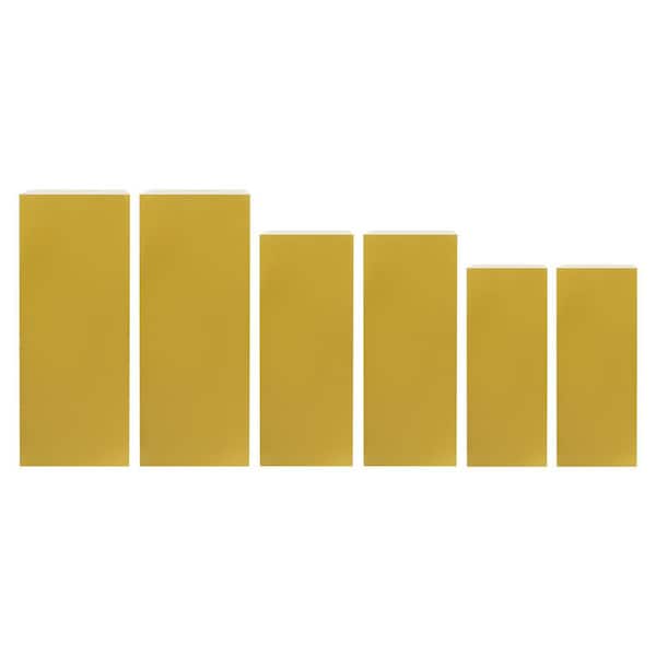 Gold Metal Iron Decorative Stands Display Pedestal Stands Birthday Party Wedding Display Pillars (Set of 6)