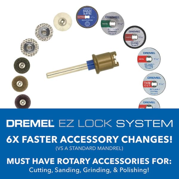 Dremel EZ Lock Rotary Tool Mandrel with EZ Lock 1-1/2 in. Rotary