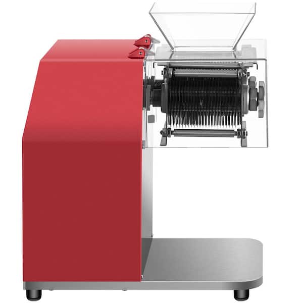 Commercial Meat Cutting Machine,551 Lbs./H Electric Shredder 3.5 mm Blade Stainless Steel Cutter Kitchen Use,850Watt Red