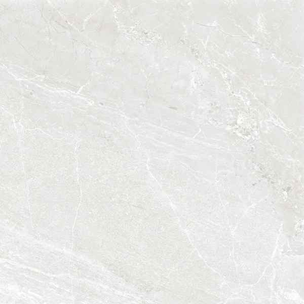 Spanish NoirBlanc White 24 in. x 24 in. Matte Stone Look Porcelain Floor and Wall Tile (20 PCS, 77.5 sq. ft. /Pallet)