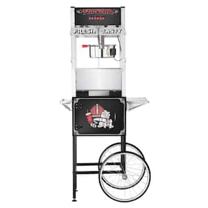 12 oz. Black Top Star Commercial Quality Popcorn Machine with Cart
