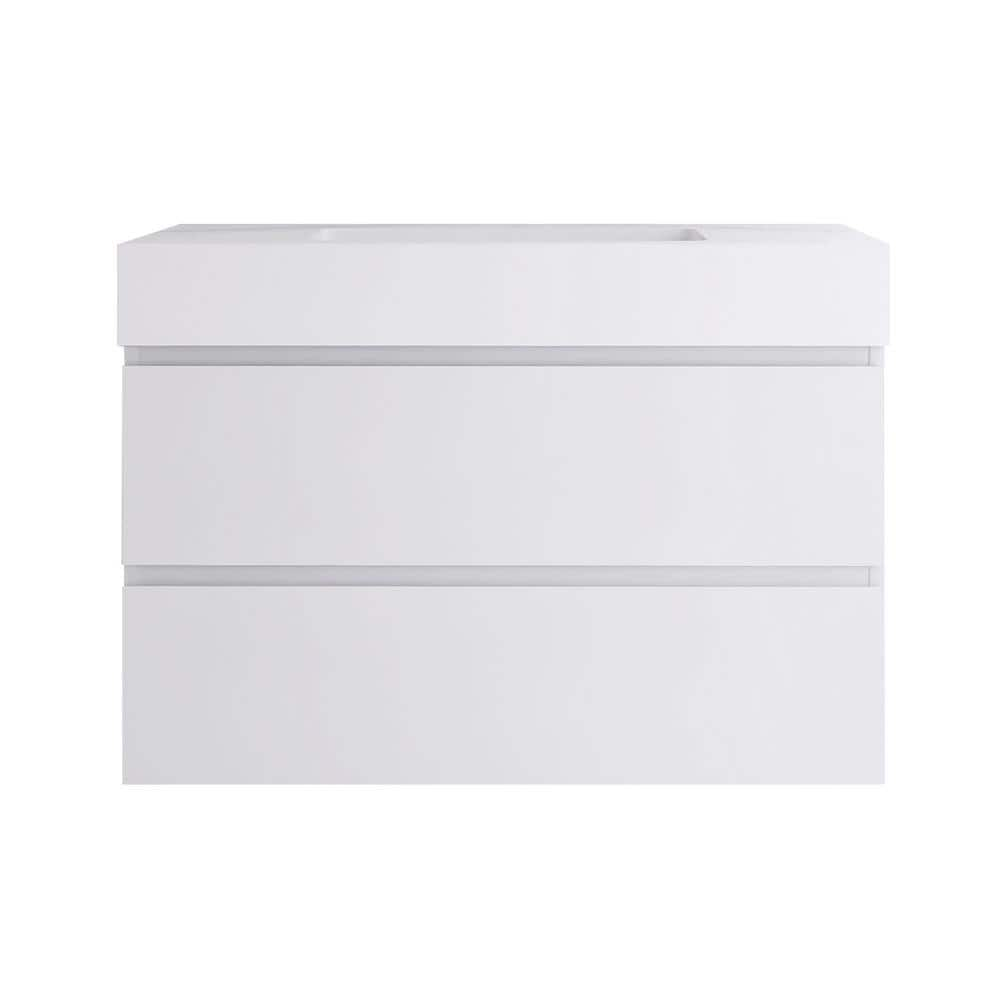 JimsMaison 36 in. W x 18 in. D x 25 in. H Single Sink Wall Mounted Bath ...