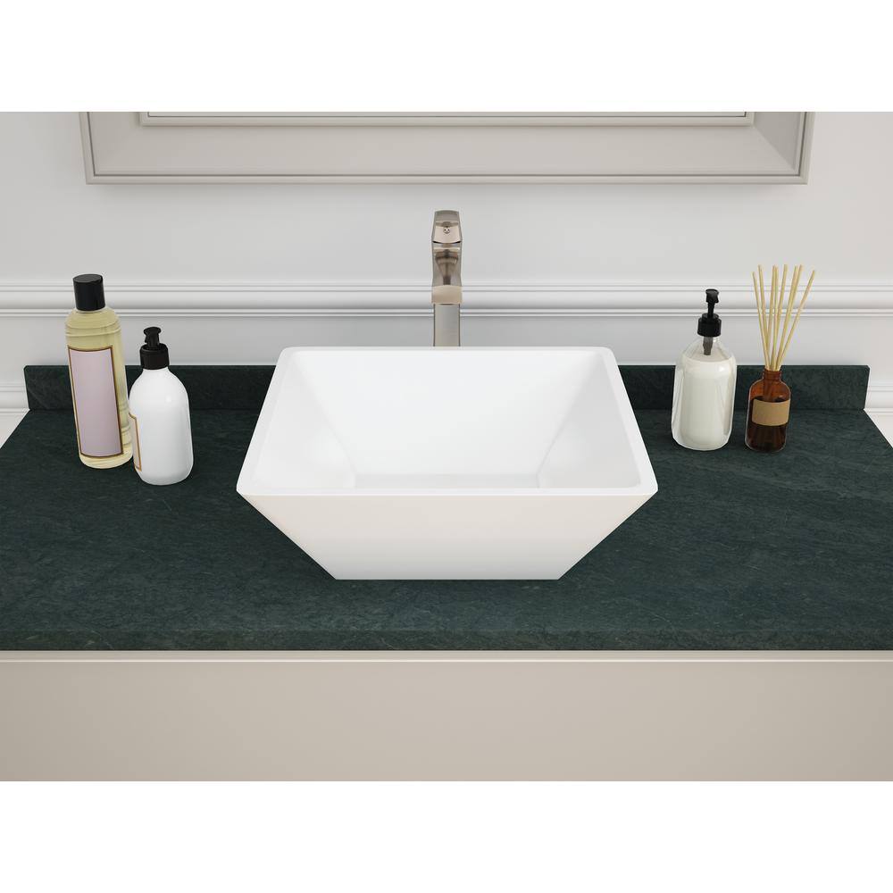 Cardania Brushed Nickel Single Handle Vessel Sink Faucet