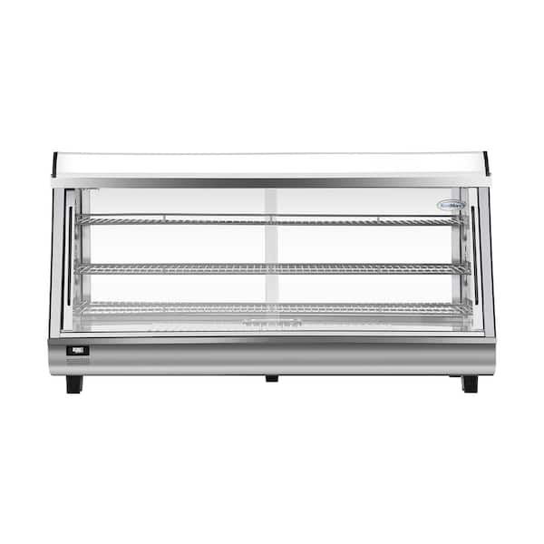 Koolmore - HDC-6C Commercial 48 Countertop Food Warmer Display Case Merchandiser with LED Lighting and Front Sliding Door - 6.5 cu.ft.