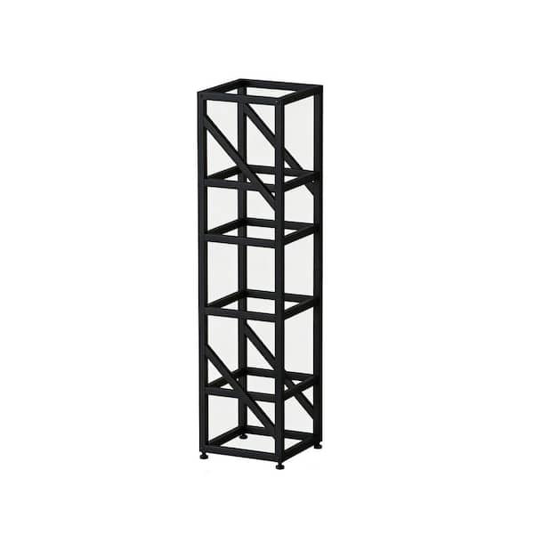 12 in. Heavy Duty Tall Outdoor 5-Tier Firewood Rack HPF9YJXXJW