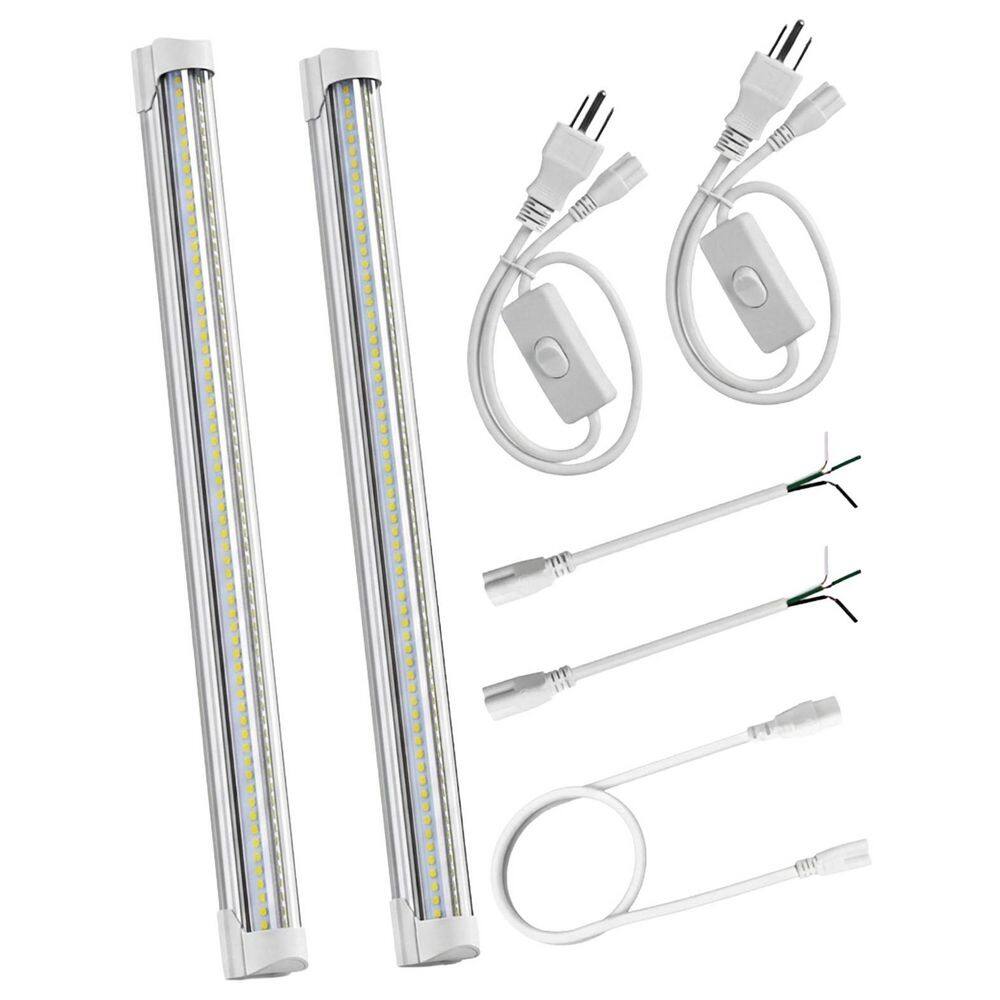 5000K 3450 Lumen 1.5 ft. LED Shop Light Workbench T8 Under Cabinet Plug ...