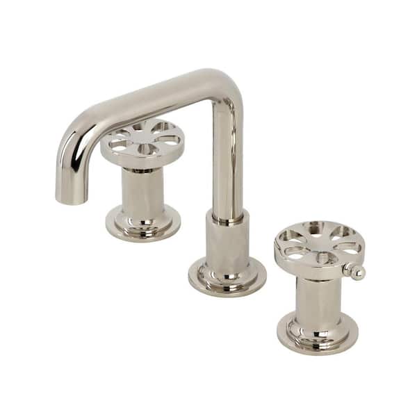 Kingston Brass Belknap 8 in. Widespread 2-Handle Bathroom Faucet in Polished Nickel