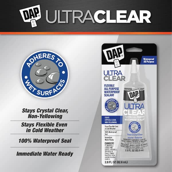 Ultra Clear 2.8 oz. Crystal Clear All Purpose Waterproof Sealant (6-Pack)