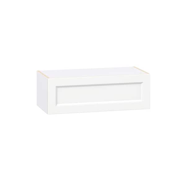 Laramie 30 in. W x 14 in. D x 10 in. H Assembled Wall Bridge Kitchen Cabinet in Painted Bright White with Lift Up Door