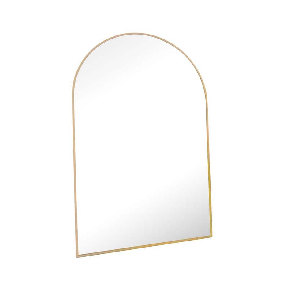 24 in. W x 36 in. H Round Framed Wall Bathroom Vanity Mirror in Gold Decorative Modern Rust-Resistant price history on PriceWatchPro