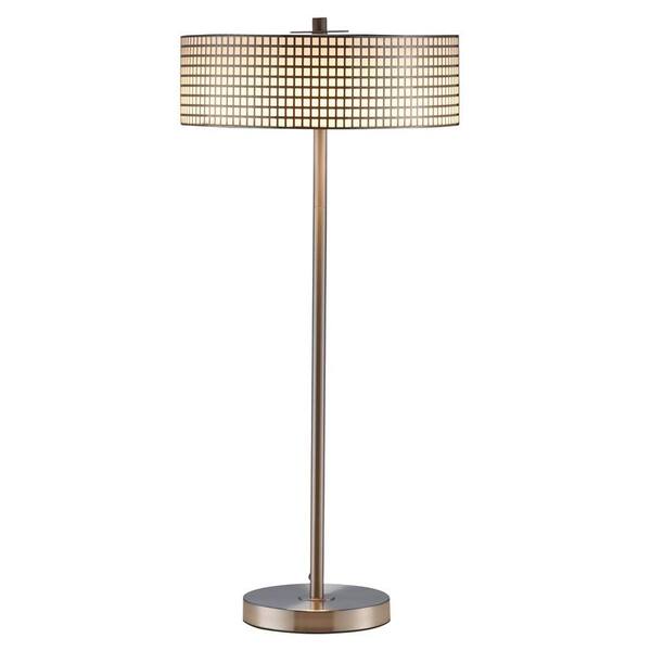 Adesso Wilshire 27 in. Satin Steel LED Table Lamp