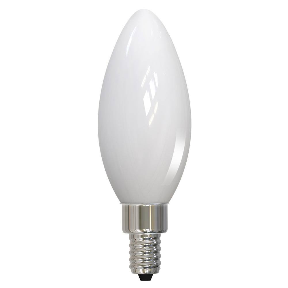 60 - Watt Equivalent Soft White Light B11 (E12) Candelabra Screw Base Dimma
