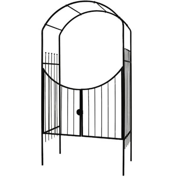 Harbor Gardens 4 ft. 1 in. W x 8 ft. H x 24 in. D Savannah Arch Arbor and Gate