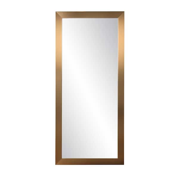 BrandtWorks Oversized Champagne Mid-Century Modern Mirror (66 in. H X 32 in. W)