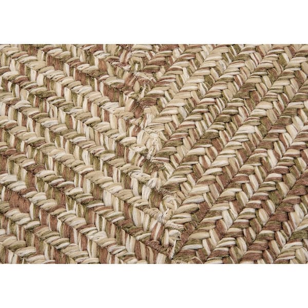 Wesley Moss Green 5 ft. x 8 ft. Tweed Indoor/Outdoor Area Rug