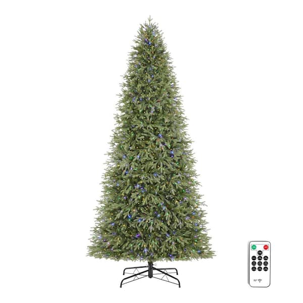 Home Accents Holiday 12 ft. Pre-Lit LED Jackson Noble Fir Artificial Christmas Tree