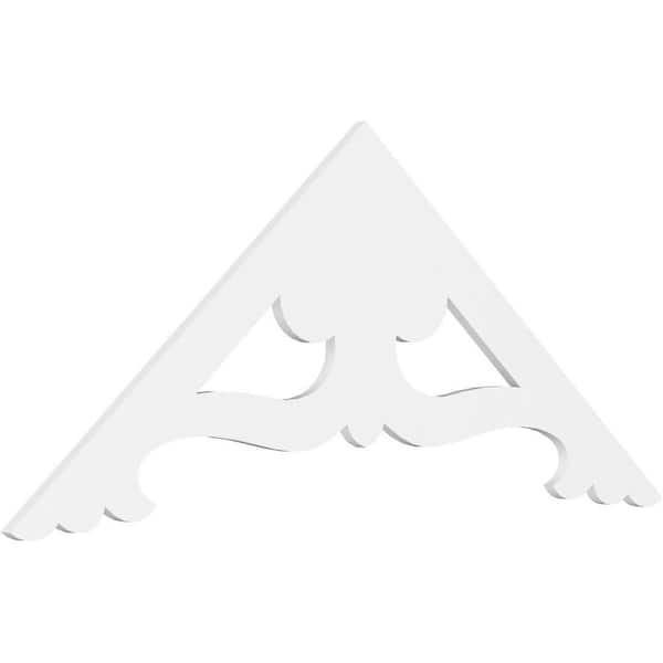 Ekena Millwork Cornelia 1 in. D x 30 in. W x 72 in. L Signature Urethane Gable Pediment