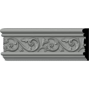 SAMPLE - 3/4 in. x 12 in. x 3-5/8 in. Urethane Antonio Chair Rail Moulding