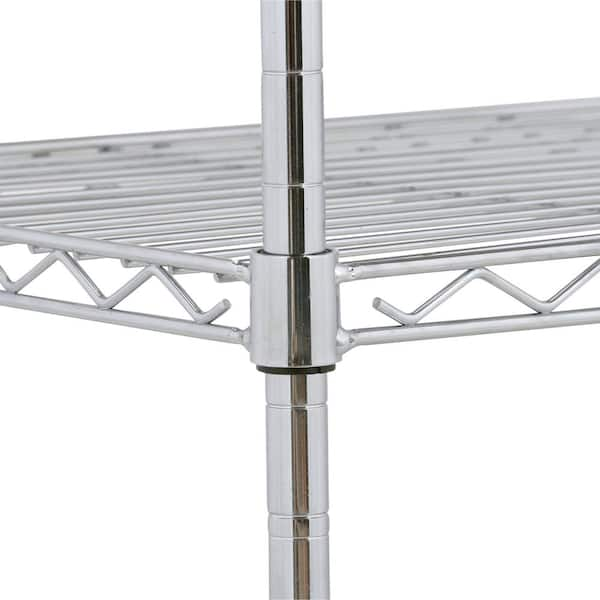 Commercial 182cm Diaminox 4 Tier Chrome Wire Rack