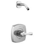 Stryke 1-Handle Wall Mount Shower Faucet Trim Kit in Chrome (Showerhead and Valve Not Included)