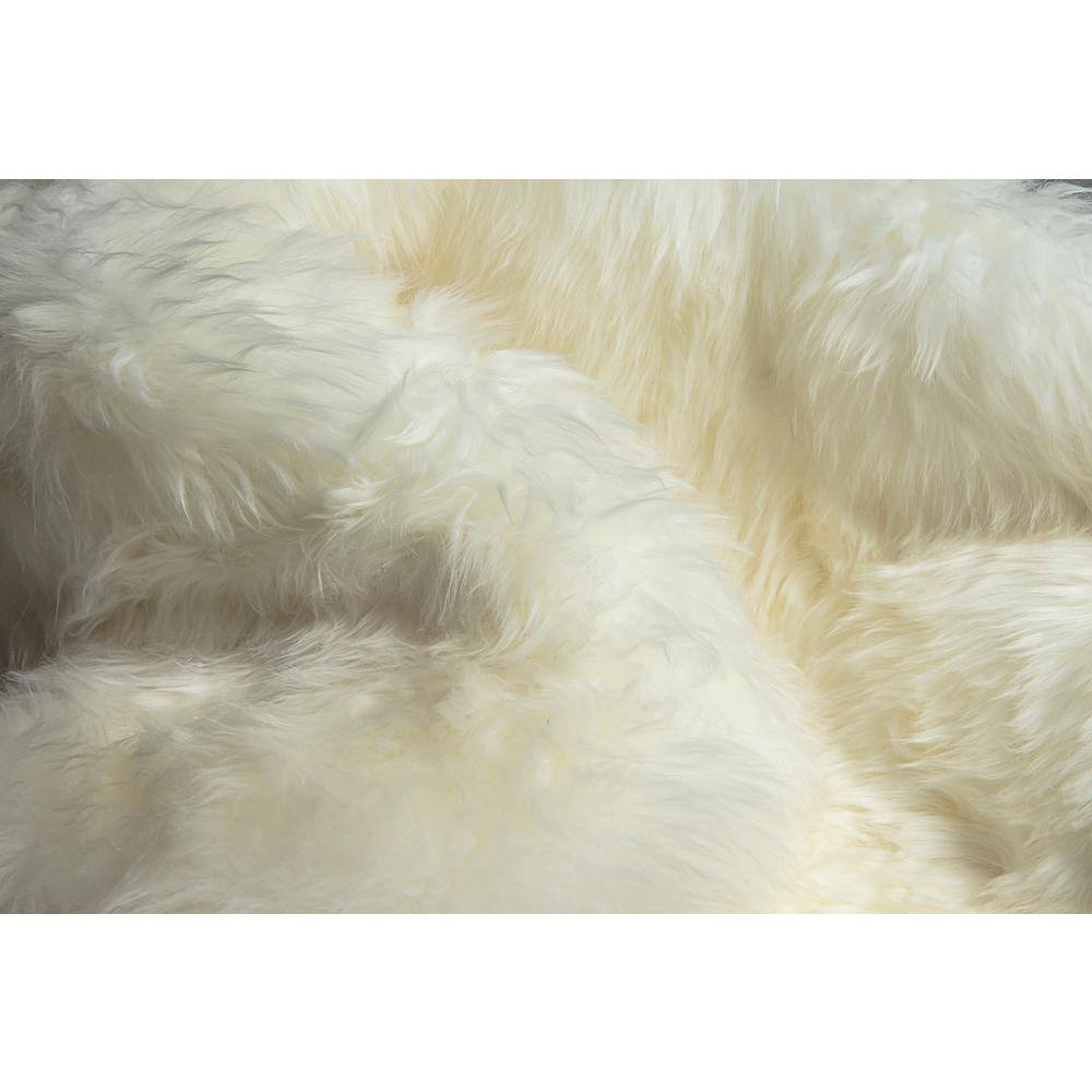 Luxurious Handmade New Zealand Sheepskin Fur Rug 7x6