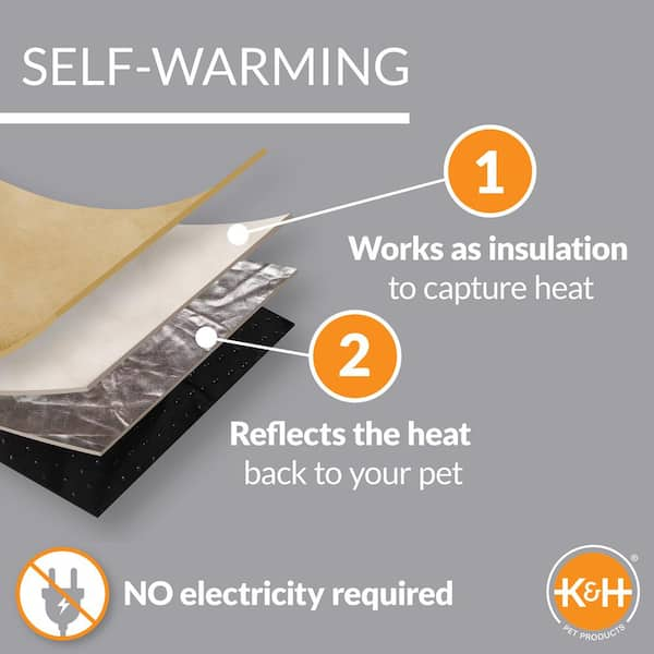 K&h self warming crate hot sale pad