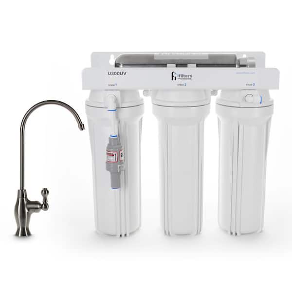 IFILTER 4-Stage Under-Sink UV Drinking Water Filtration System