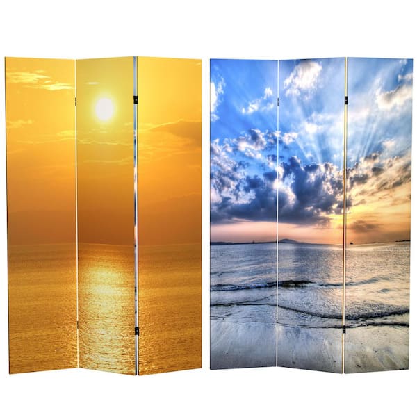 Oriental Furniture 6 ft. Printed 3-Panel Room Divider