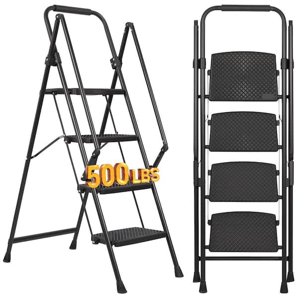 4.5 ft. Steel Folding Step Ladder (9 ft. Reach Height) with 500 lb. Load Capacity Type IAA Duty Rating