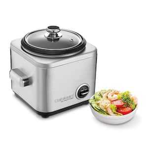 Best Buy: AROMA 20-Cup Rice Cooker and Steamer Black/Stainless Steel  ARC-1020SB