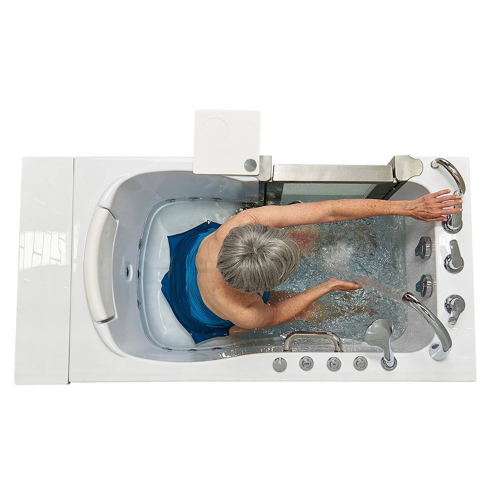 Royal 52" White Acrylic Hydro Massage Walk-In Bathtub