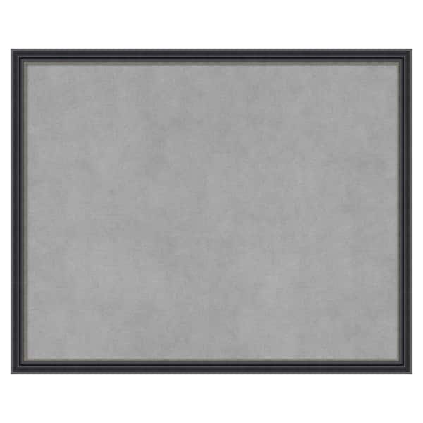 Amanti Art Stylish Black Narrow 21 in. x 17 in Framed Magnetic Board