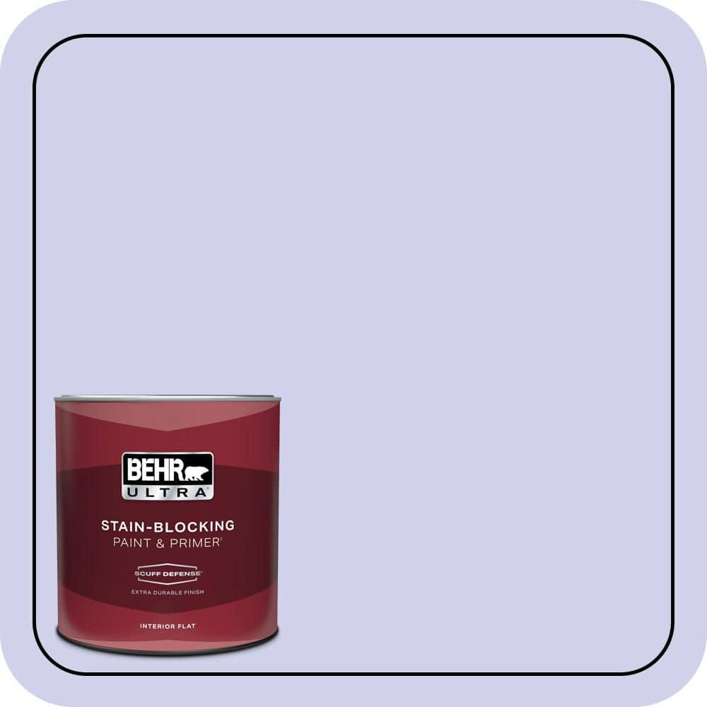 1 qt. #P550-2 Artistic Violet Extra Durable Flat Interior Paint & Primer price history on PriceWatchPro