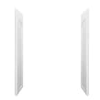 Ensemble 1 in. x 32 in. x 71.25 in. 2-Piece Direct-to-Stud Alcove Shower End Wall Set in White