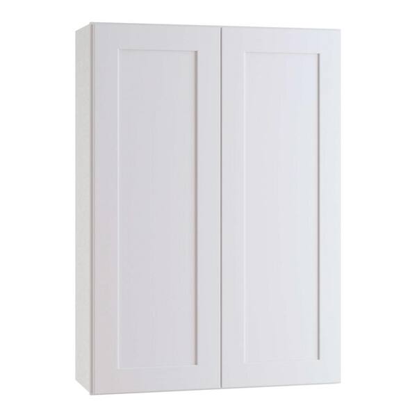 Home Decorators Collection Newport Assembled 30 X 42 X 12 In Plywood Shaker Wall Kitchen Cabinet Soft Close In Painted Pacific White W3042 Npw The Home Depot