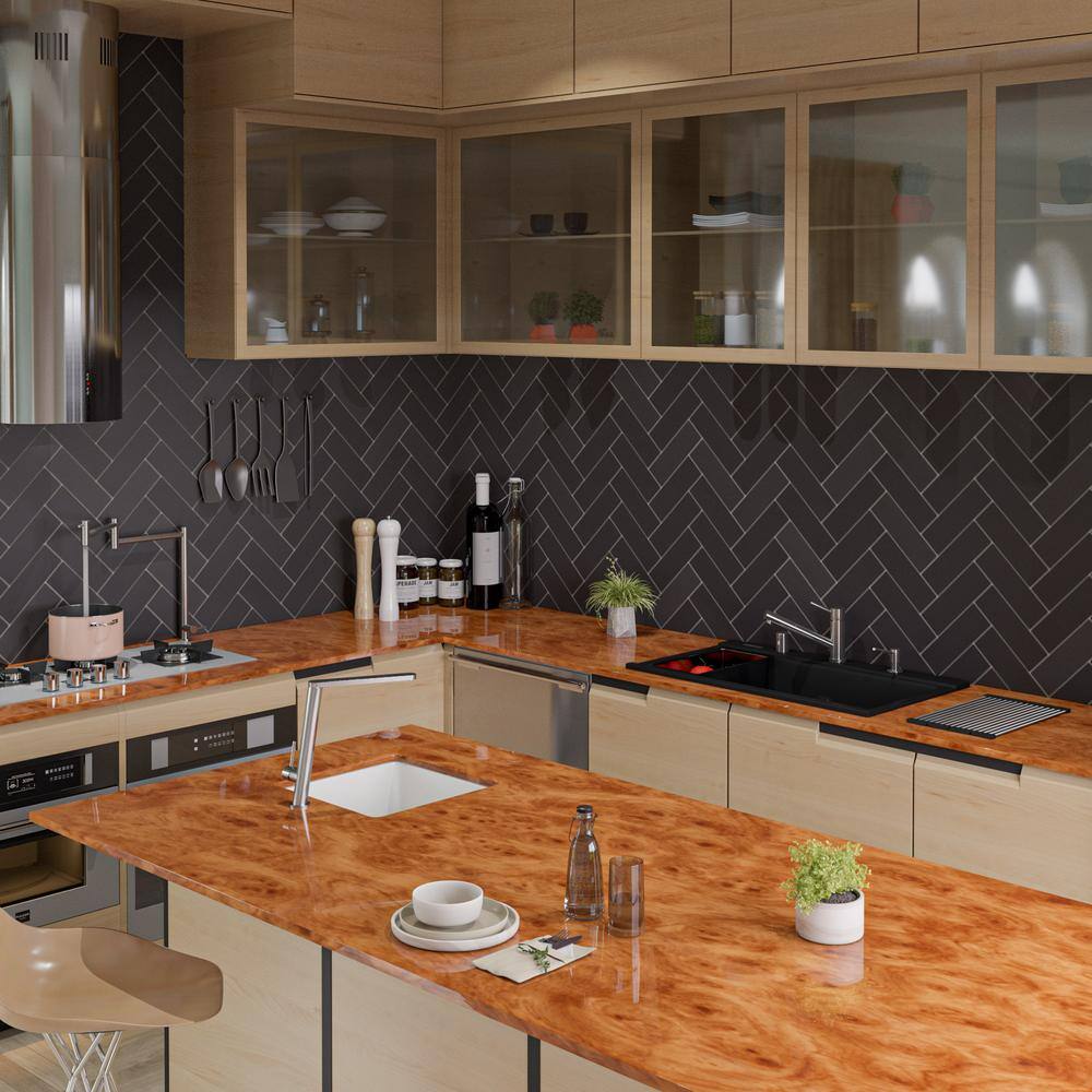 34'' Matte Black Granite Double Bowl Kitchen Sink