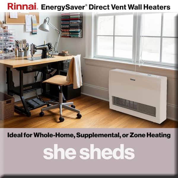 Rinnai EnergySaver 11,000 BTU Direct Vented Wall Furnace Natural