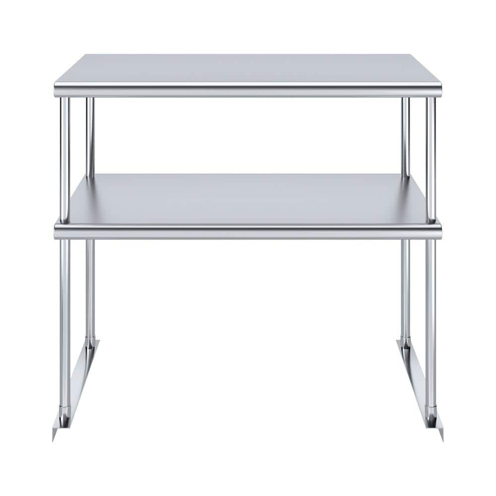 36" Stainless Steel Double-Tier Kitchen Overshelf