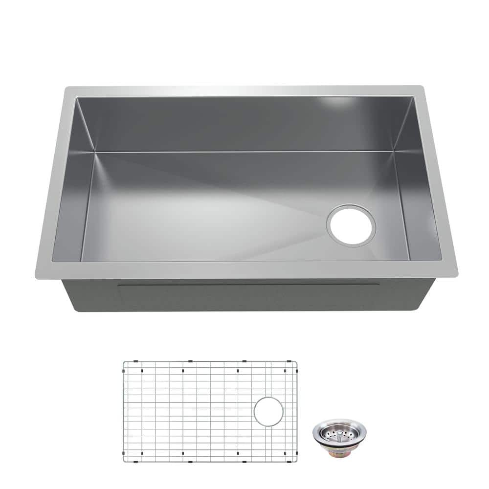 Glacier Bay Professional Zero Radius 36 In Undermount Single Bowl 16