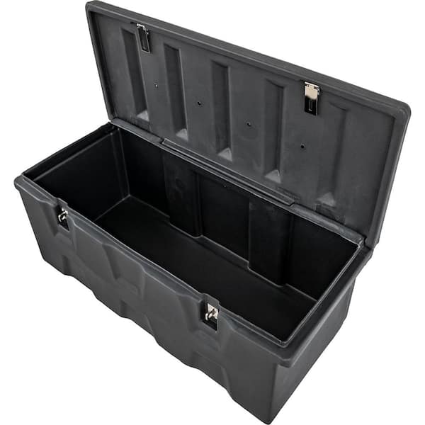 Buyers Products Company 17.25 in. x 19 in. x 44 in. Matte Black Plastic  All-Purpose Truck Tool Box Chest 1712240 - The Home Depot
