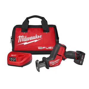 M12 FUEL 12V Lithium-Ion Brushless Cordless HACKZALL Reciprocating Saw Kit w/ One 4.0Ah Batteries Charger & Tool Bag