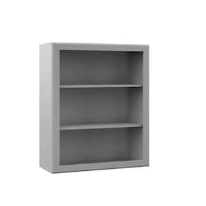 Designer Series Elgin Assembled 30x36x12 in. Wall Open Shelf Kitchen Cabinet in Heron Gray
