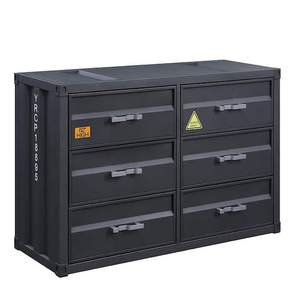 Acme Furniture Cargo 6-Drawer Gunmetal Dresser