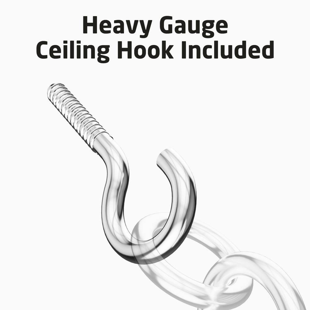 Chrome Ceiling Mounted Pot Rack with 20 Hooks