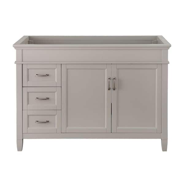 Home Decorators Collection Ashburn 48 in. W x 21.63 in. D x 34 in. H Bath Vanity Cabinet without Top in Grey