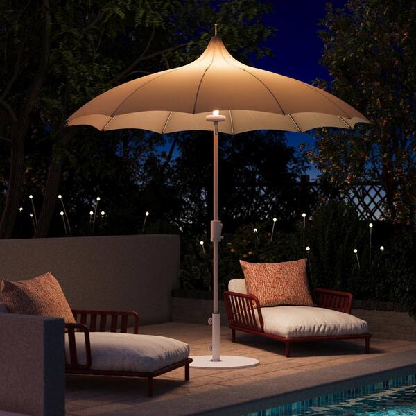 LAUSAINT HOME 9 ft. Gradient Khaki Pagoda Outdoor Patio