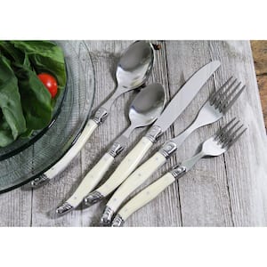 Laguiole 20-Piece Stainless Steel/Faux Ivory Flatware Set (Service for 4)