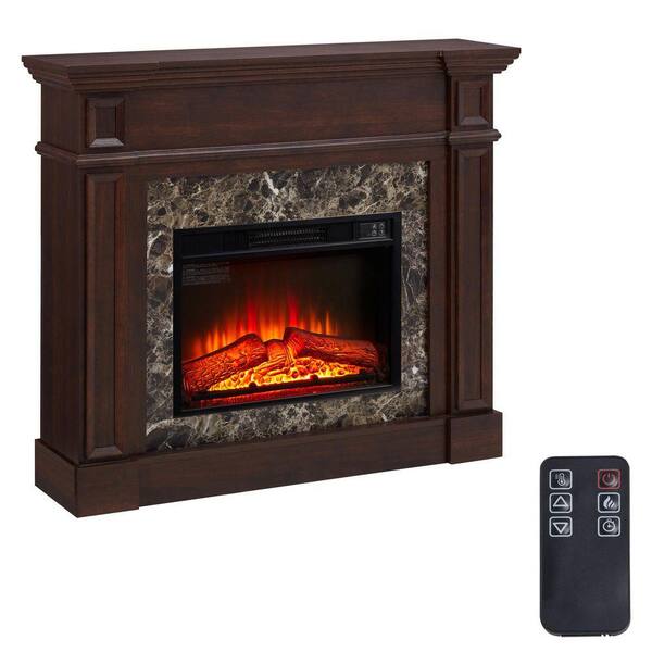 ToolCat 46 in. Freestanding Mantel with 23 in. Electric Fireplace