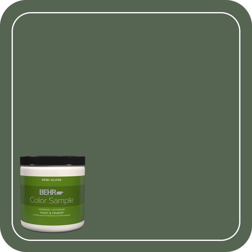 BEHR PREMIUM PLUS 8 oz. #HDC-WR15-11 Deep Emerald Semi-Gloss